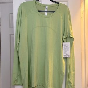 NWT Lululemon Swiftly Tech Long Sleeve 2.0 Dew Green / Neo Mint sz18